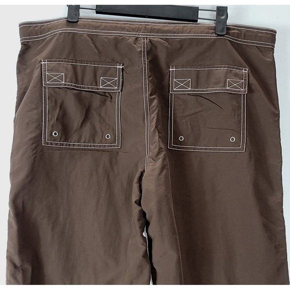 Eddie Bauer Brown Hiking Pants Womens 14, Lightweight w/Zip Pockets 100% Nylon - Picture 7 of 14